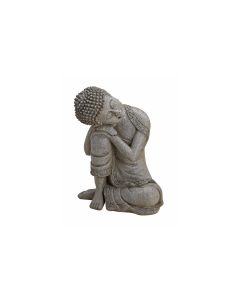 G. Wurm Dekofigur Buddha aus Polyresin, 20 cm