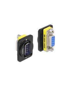 Delock D-Typ Modul DB9 Stecker zu DB9 Buchse 0 m