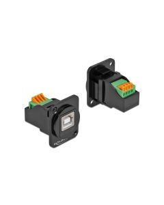 Delock D-Typ Modul USB 2.0 Typ-B Buchse zu Terminalblock