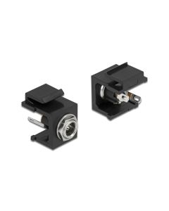 Delock Keystone-Modul DC 5.5 x 2.5 mm Buchse schwarz