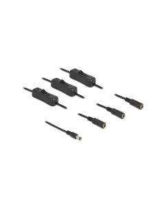 Delock Hohlstecker Kabel DC 5.5 x 2.1 mm zu 3 x DC mit Schalter 1 m