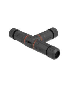 Delock Verbindungsmuffe IP68, T-Stück, 5 Pin, 4.5 - 7.5 mm schwarz