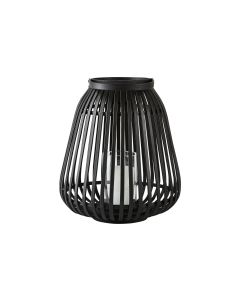 Villa Collection Laterne Bambus, 35 cm, Schwarz