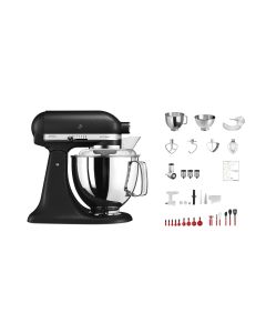 KitchenAid Küchenmaschine Artisan KSM200 Schwarz matt