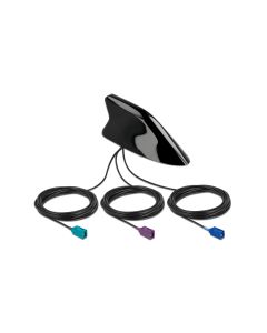 Delock LTE/WLAN/GPS-Antenne Shark Fin FAKRA C/D/Z 3.5 dBi