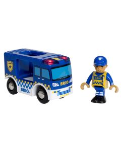 BRIO Eisenbahn Polizeiwagen Light & Sound