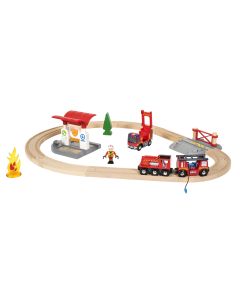 BRIO Eisenbahn Feuerwehr Set