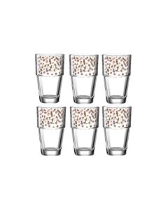 Leonardo Latte Macchiato Becher Solo mit Punkten 410 ml, 1 Stück
