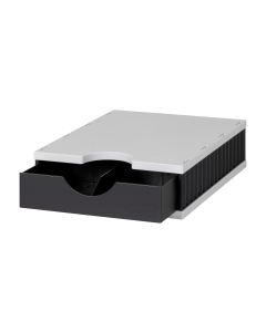 Styro Schubladenbox Styrodoc Uno Schwarz/Grau