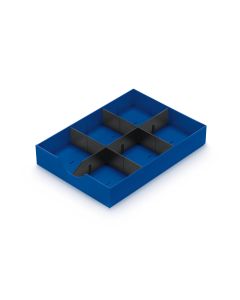 Styro Schubladenelement Styrodoc Blau/Schwarz
