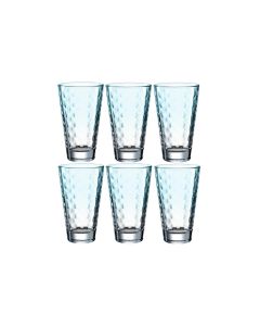 Leonardo Trinkglas Optic Pastell 300 ml, 6 Stück, Mint