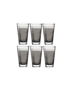 Leonardo Trinkglas Vario Struttura 280 ml, 6 Stück, Grau