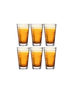 Leonardo Trinkglas Vario Struttura 280 ml, 6 Stück, Orange