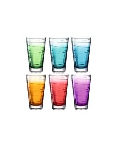 Leonardo Trinkglas Vario Struttura 280 ml, 6 Stück, Mehrfarbig