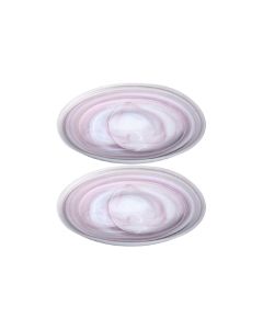 Leonardo Dekoteller Casolare 26 cm, 2 Stück, Rosa