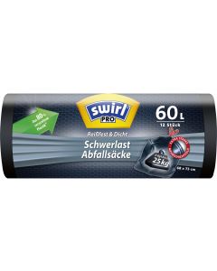 Swirl Müllbeutel Schwerlast 60 l, 12 Stück
