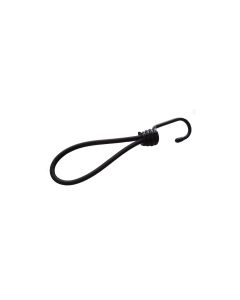 Zurrfix Haken mit Gummizugband 9 mm, Schwarz