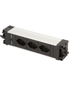 Bachmann Einbausteckerleiste STEP 3x T13 90°