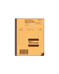 Favorit Durchschreibeblock 113 x 144 mm Tages-Rapporte