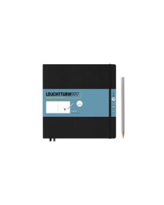 Leuchtturm Malbuch Quadrat 22.5 x 22.5 cm Schwarz
