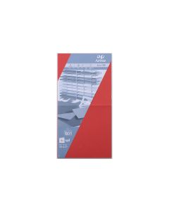 Artoz Blankokarte 1001, 15.5 x 15.5 cm, 5 Blatt, Rot