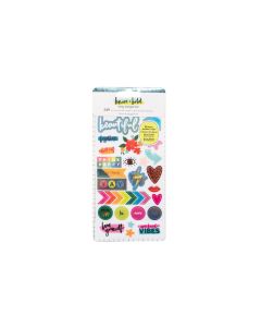 American Crafts Stickerbuch Bold + Brave 249 Stück, Mehrfarbig
