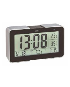 TFA Dostmann Digitalwecker Melody Schwarz/Silber