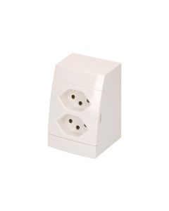 Max Hauri AP-Steckdosen 2x T13 Weiss