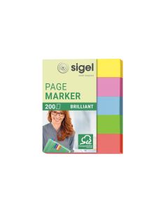 Sigel Page Marker Brillant Mini 200 Stück, Mehrfabrig