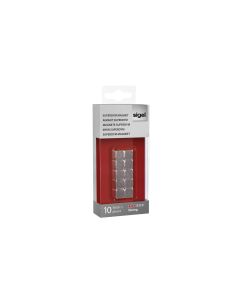 Sigel Magnetplättchen Strong Ø 10 x 10 x 10 mm, 10 Stück