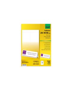 Sigel Tischkarte 24 x 9 x 18 cm, 20 Blatt, 185 g, Weiss