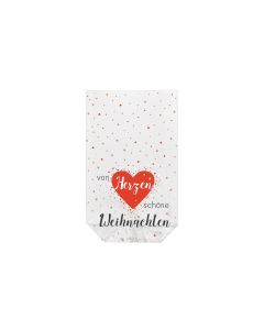 Braun + Company Guetzli-Verpackung Weihnachtsgrüsse 11.5 x 19 cm, 10 Stück