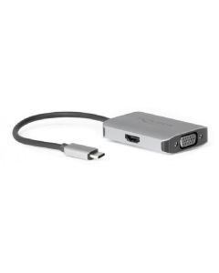 Delock 2-Port Signalsplitter USB Typ-C zu HDMI/VGA
