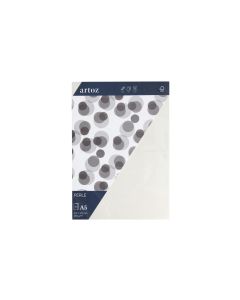 Artoz Blankokarte Perle A5, 5 Stück, Weiss