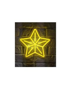 Vegas Lights LED Dekolicht Neonschild Weihnachtsstern 23 x 22 cm