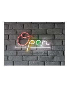 Vegas Lights LED Dekolicht Neonschild Open 38 x 21 cm