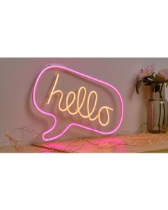 Vegas Lights LED Dekolicht Neonschild Hello 43 x 30.5 cm