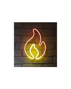 Vegas Lights LED Dekolicht Neonschild Flamme 22 x 30 cm