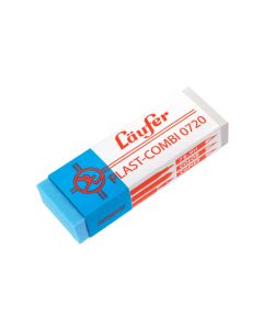 Läufer Radiergummi PLAST COMBI 0720 Blau/Weiss