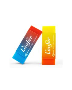Läufer Radiergummi Plast Color 2 Stück, Blau/Gelb/Rot