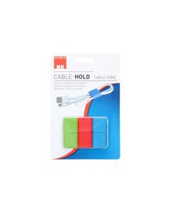 Max Hauri Kabel-Clip Hold, 6 Stück, Grün, Rot, Blau