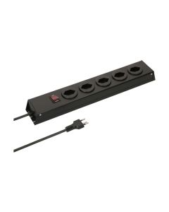 Max Hauri Steckdosenleiste Power Line 5x T13 mit Schalter