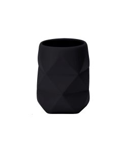 Kleine Wolke Zahnputzbecher Crackle Schwarz