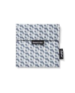 Roll'eat Lunchbeutel SnacknGo-Tiles 18 cm x 18 cm, Grau