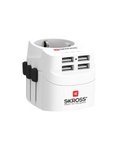 SKROSS Weltreiseadapter PRO Light 4x USB A