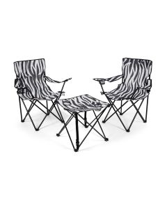 Zebraffo Camping-Sitzgarnitur Zebra 3er