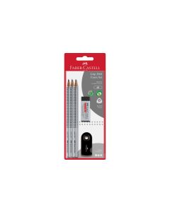 Faber-Castell Bleistift Grip 2001 2B, 3 Stück