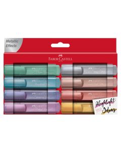 Faber-Castell Textmarker Metallic Mehrfarbig, 8er Etui