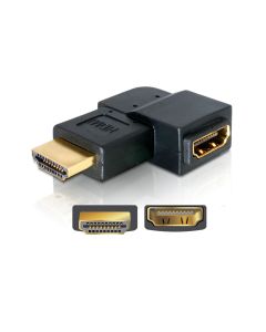 Delock Adapter 90° links HDMI - HDMI