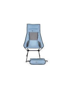Trekony Campingstuhl Hoch Hellblau Stahl